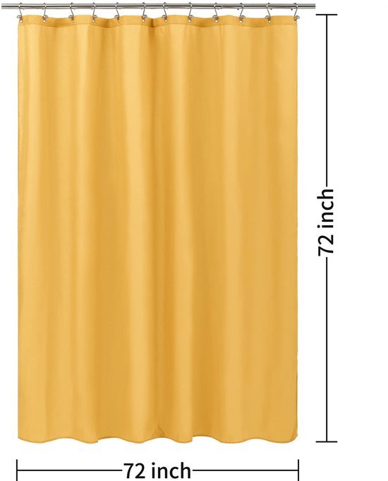 550x681-2.jpg Unyqoos® Waterafstotende en zachtgele douchegordijn met magneten en hotelkwaliteit