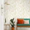 550x681-6.jpg Unyqoos® Vintage zelfklevend bloemenbehang in wit en goud voor interieurdecoratie