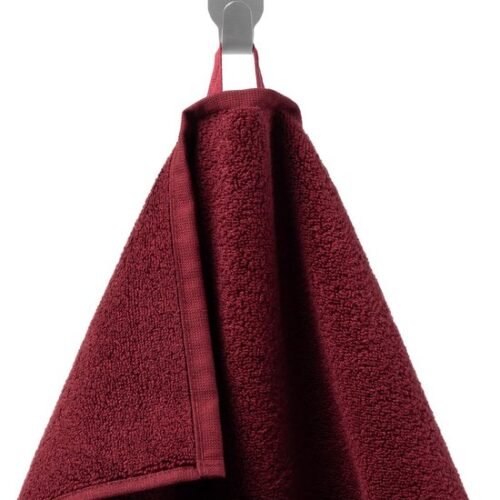 Unyqoos® Luxueuze Set van 2 Badhanddoeken, Rijke Merlot Kleur, 100% Zacht Katoen, 70x140 cm