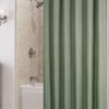 Unyqoos® Stijlvol Waterbestendig Douchegordijn met Wafelpatroon en Praktische Ophangringen, 180 x 200 cm