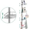 550x683-9.jpg Unyqoos® Verstelbaar telescopisch badkamerrek met manden en antislip structuur
