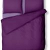Unyqoos® Comfortabel en stijlvol paars met ritssluiting voor tweepersoonsbed
