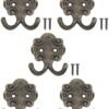 550x685-13.jpg Unyqoos® Set van 5 klassieke dubbele haken in antiek bronzen ontwerp voor veelzijdig gebruik