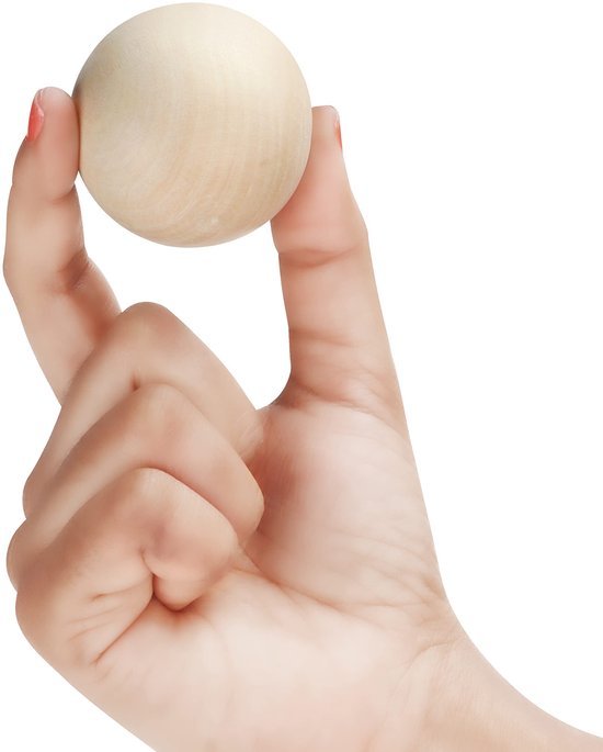 Unyqoos ® Creatieve Houten Knutselballen voor Unieke Doe-Het-Zelf Projecten en Decoraties