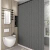 550x686-1.jpg Unyqoos® Waterdicht opvouwbaar douchegordijn met magnetische sluiting en linnen look