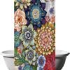 Unyqoos® Decoratief Douchegordijn met Levende Bloemmotieven in Diverse Kleuren en Maten, Schimmelbestendig en Waterafstotend
