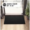 Unyqoos® Absorberende en Antislip Deurmat voor Binnen met Eenvoudige Reiniging 50 x 90 cm Zwart