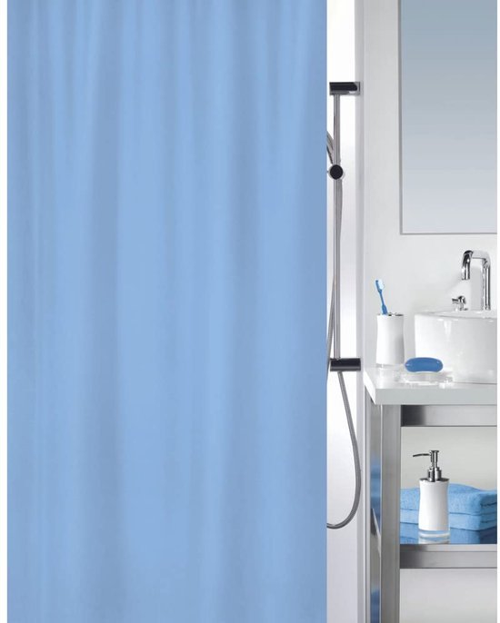 Unyqoos® Lichtblauw Waterdicht Douchegordijn met Antischimmel en Antibacteriële Eigenschappen