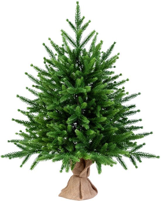 Unyqoos® Compacte en Natuurlijke Kunstkerstboom van 65 cm voor Sfeervolle Feestdagen