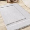 Unyqoos® Binnenhuis Badkamer Tapijt, Superzachte Antislip Badmat met Hoge Waterabsorptie voor Bad en Douche, 61x92 cm, Wit