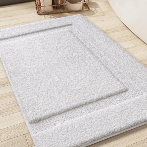 550x687-107.jpg Unyqoos® Binnenhuis Badkamer Tapijt, Superzachte Antislip Badmat met Hoge Waterabsorptie voor Bad en Douche, 61x92 cm, Wit