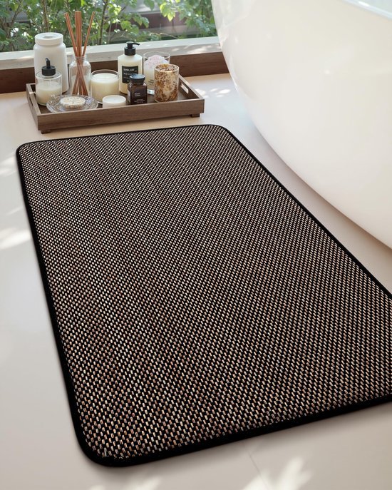 Unyqoos® Superabsorberende Badmat van Gelamineerd Traagschuim met Antislip Achterkant voor Badkamercomfort