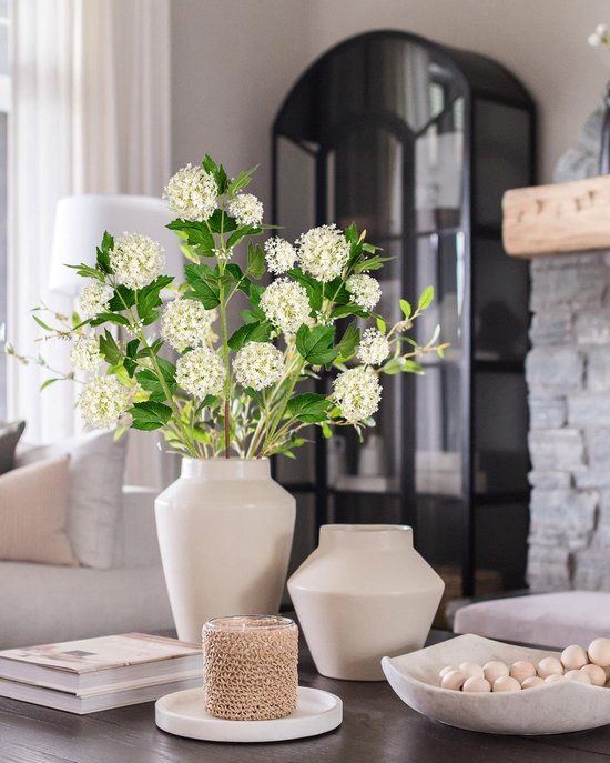 Unyqoos® Set van Lenteachtige Viburnum Kunstbloemen voor Diverse Decoraties