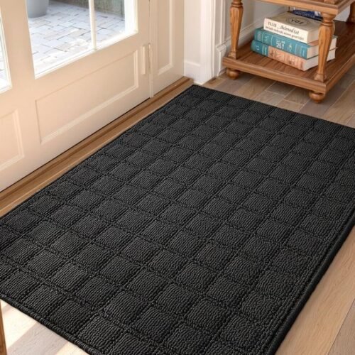 550x687-173.jpg Unyqoos® Donkergrijze antislip deurmat voor binnen, vuilvangend en wasbaar, ideaal voor voordeuren en entrees