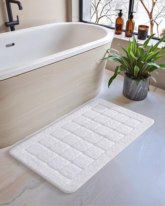 Unyqoos® Absorberende en Zachte Badmat met Antislip voor Comfort in de Badkamer