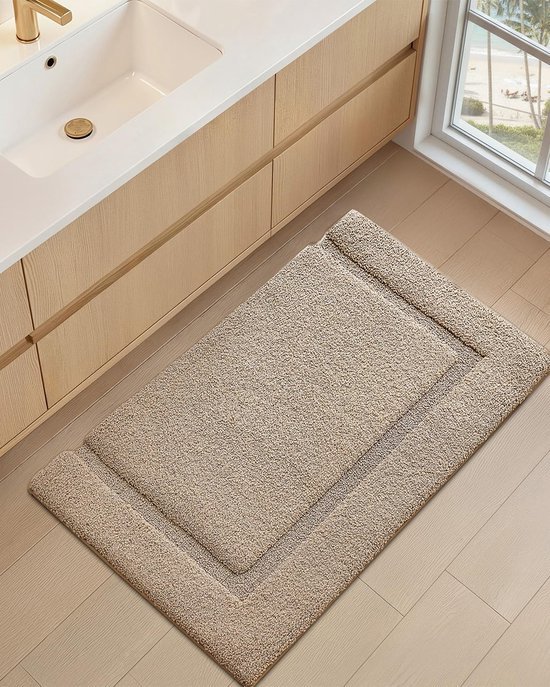 Unyqoos® Zachte en waterabsorberende badmat voor veilig en comfortabel gebruik