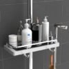 Unyqoos ® Praktische Douche Opbergrek Zonder Boren voor Verschillende Stangmaten in Wit