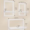 Unyqoos® Moderne set van 3 zwevende wandplanken voor multifunctionele opslag en decoratie in huis