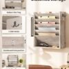 550x687-239.jpg Unyqoos® Wandgemonteerde houten documentenhouder met zes niveaus voor thuiskantoor