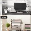 550x687-242.jpg Unyqoos® Wandgemonteerde houten documentenhouder met zes niveaus voor thuiskantoor