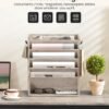 550x687-243.jpg Unyqoos® Wandgemonteerde houten documentenhouder met zes niveaus voor thuiskantoor