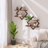 550x687-260.jpg Unyqoos® Set van twee elegante wandrekken met ruitvormig design voor elke kamer