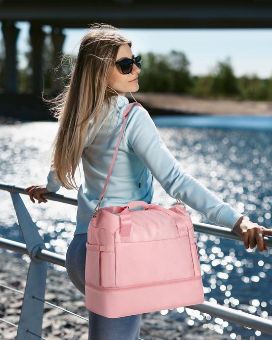 Unyqoos® Stijlvolle 32L Reisrugzak voor Dames met Schoenenvak en Accessoirepakket