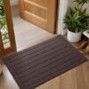Unyqoos® Absorberende en Wasbare Deurmat voor Binnen en Voordeur in Bruine Kleur, 50 x 90 cm