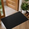 Unyqoos® Absorberende en Antislip Deurmat voor Binnen met Eenvoudige Reiniging 50 x 90 cm Zwart