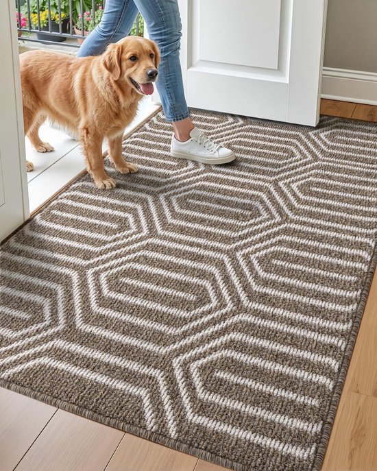 Unyqoos® en wasbare deurmat voor binnen en buiten met antislip onderzijde