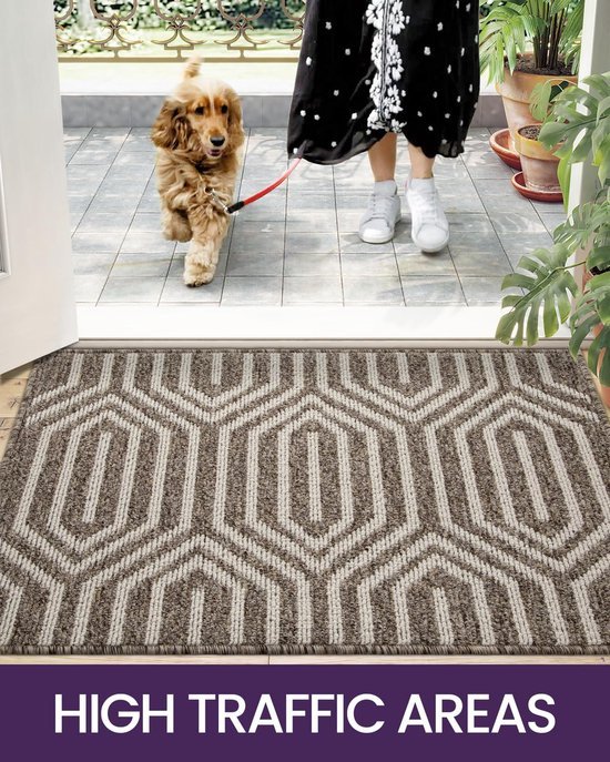 Unyqoos® en wasbare deurmat voor binnen en buiten met antislip onderzijde