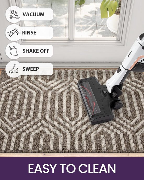 Unyqoos® en wasbare deurmat voor binnen en buiten met antislip onderzijde