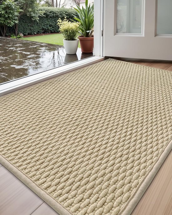 Unyqoos® Absorberende en Antislip Deurmat voor Binnengebruik met Elegant Ontwerp 44 x 75 cm