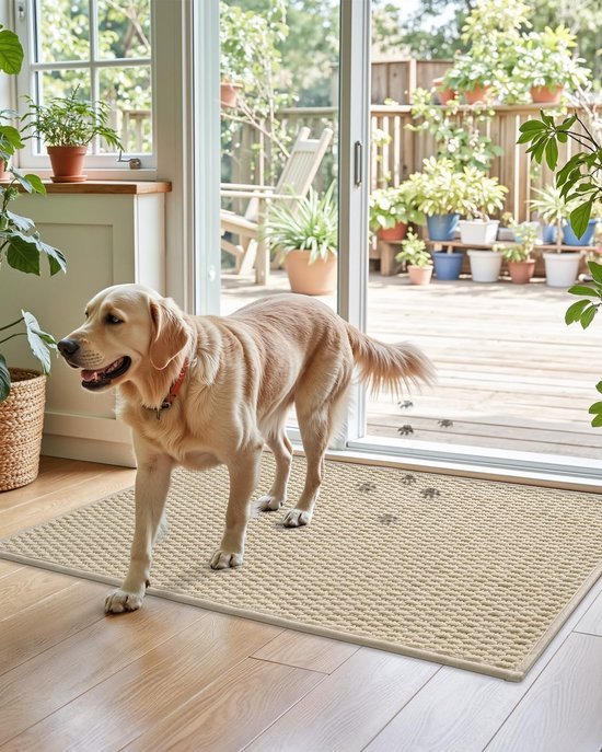 Unyqoos® Absorberende en Antislip Deurmat voor Binnengebruik met Elegant Ontwerp 44 x 75 cm