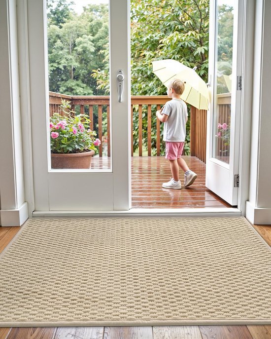 Unyqoos® Absorberende en Antislip Deurmat voor Binnengebruik met Elegant Ontwerp 44 x 75 cm