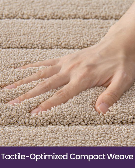 550x687-318.jpg Unyqoos® Extra zachte en absorberende badmat voor badkamer en douche, wasbaar, beige