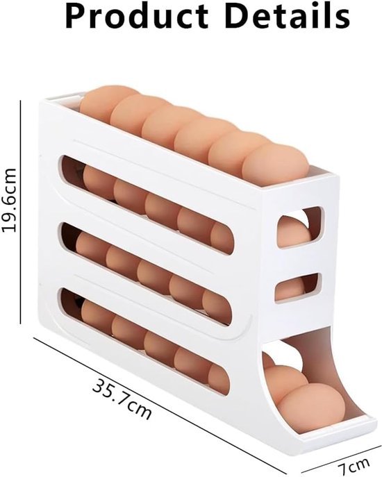 550x687-334.jpg Unyqoos® Stapelbare eierhouder voor koelkast met ruimte voor dertig eieren
