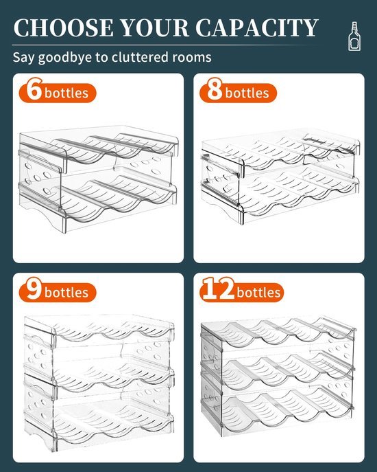 550x687-347.jpg Unyqoos® Stapelbare flessenhouder voor koelkast en kast met antislip ontwerp