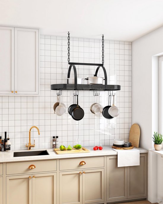 550x687-353.jpg Unyqoos® Ruimtebesparend hangend keukenkastrek met 12 haken voor georganiseerde keuken