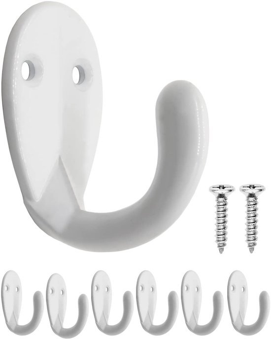 550x687-403.jpg Unyqoos® Set van 6 witte ijzeren kledinghaken voor garderobe en interieurdecoratie