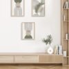 Unyqoos® Set van 3 Ingelijste Abstracte Canvas Wanddecoratie voor Moderne Interieurs 40x30