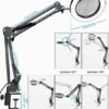 Unyqoos® Dimbare bureaulamp met vergrootglas en klem voor flexibel gebruik