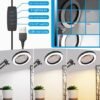 Unyqoos® Dimbare bureaulamp met vergrootglas en klem voor flexibel gebruik