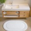 Unyqoos® Zachte en Absorberende Witte Badmat met Antislip Achterkant 50 x 80 cm