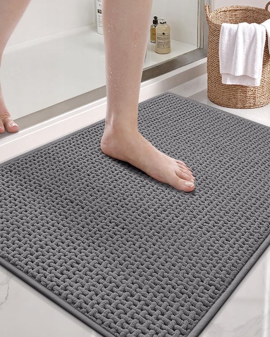 550x687-98.jpg Unyqoos® Zachte en absorberende badmat in grijs voor badkamer comfort en veiligheid