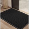 Unyqoos ® Grijze Antislip Deurmat voor Buiten en Binnen met Laag Profiel, Gemakkelijk te Reinigen, 43 x 76 cm