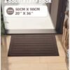 Unyqoos® Absorberende en Wasbare Deurmat voor Binnen en Voordeur in Bruine Kleur, 50 x 90 cm