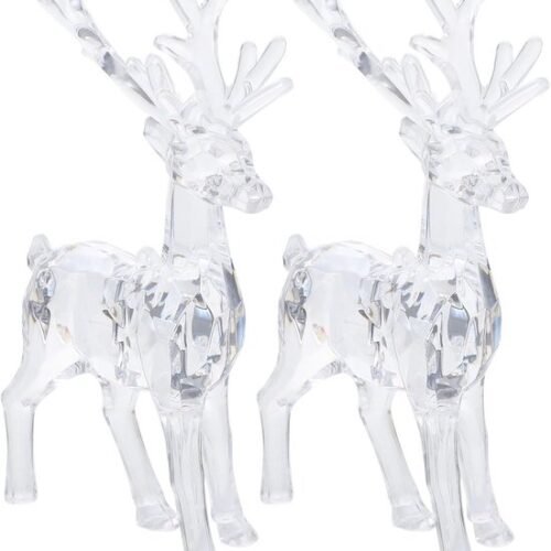 550x688-39.jpg Unyqoos® Set van 2 Transparante Acryl Rendieren voor Kerst- en Feestdecoratie