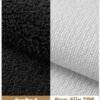 Unyqoos® Zwarte antislip badmat van microvezel 60x90 cm voor ultiem comfort