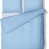 Unyqoos® Lichtblauw zomerbeddengoed set van microvezel met ritssluiting